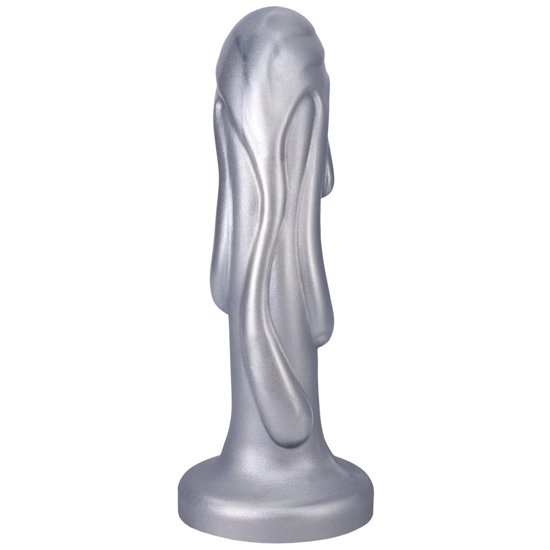 Tantus Magma Silicone Dildo - Silver