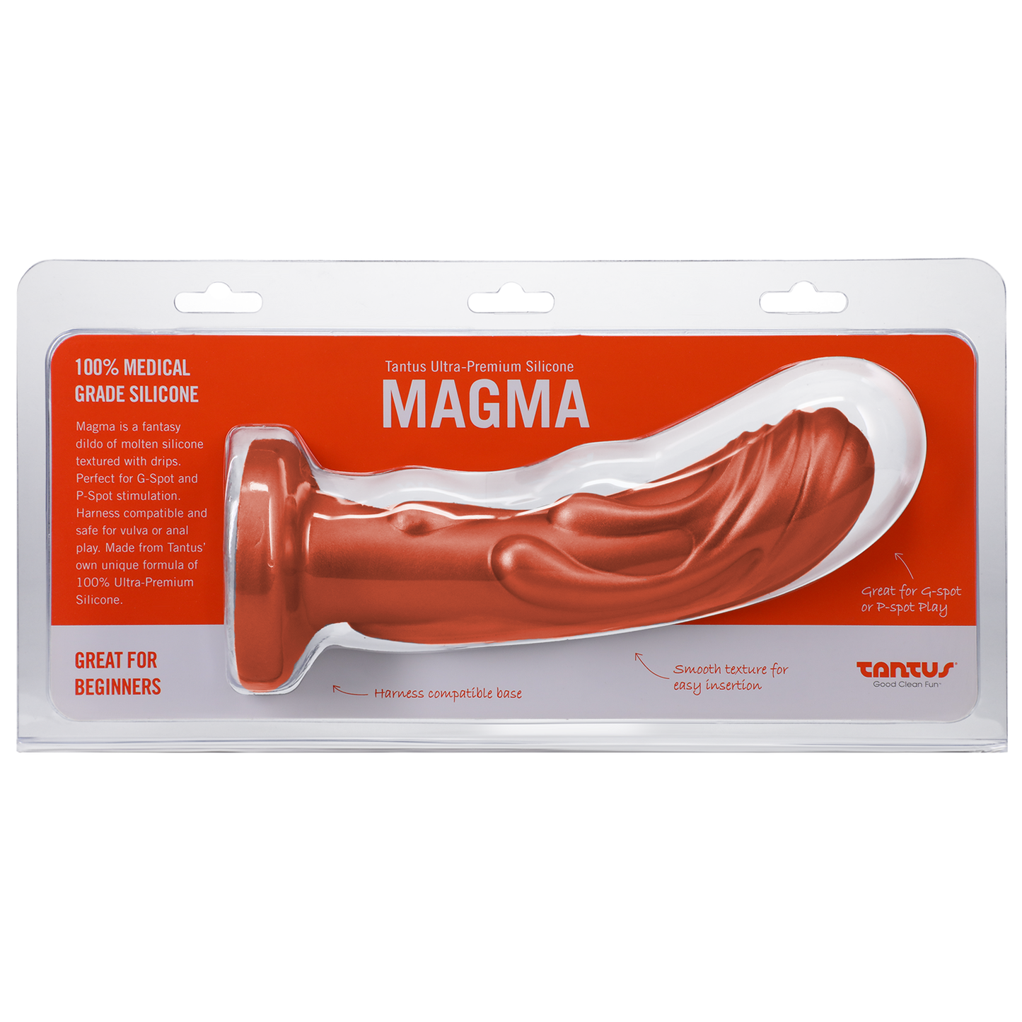 Tantus Magma Silicone Dildo - Copper