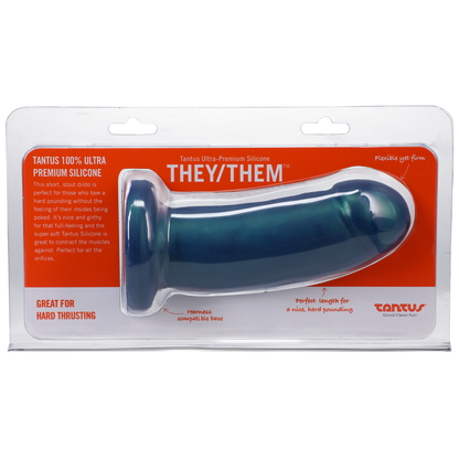 Tantus They/Them Silicone Dildo - Malachille