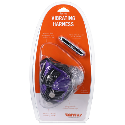 Tantus Velvet Vibrating Harness Lilac