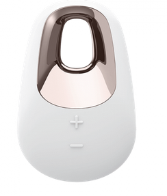 Satisfyer Lay-On White Temptation Vibrator - White, Brass