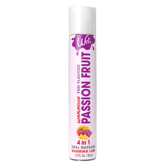 Wet Fun Flavors 4-in-1 Passion Fruit Warming Lubricant 1 Fl. Oz. / 30 ml