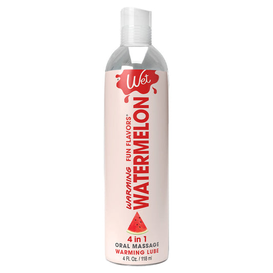 Wet Fun Flavors 4-in-1 Watermelon Warming Lubricant 4 Fl. Oz. / 118 ml