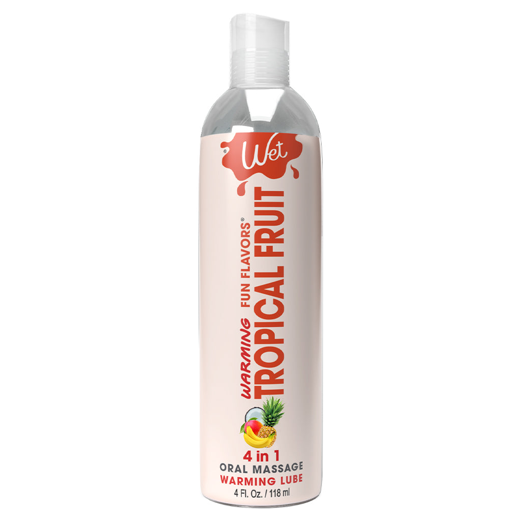 Wet Fun Flavors 4-in-1 Tropical Fruit Warming Lubricant 4 Fl. Oz. / 118 ml