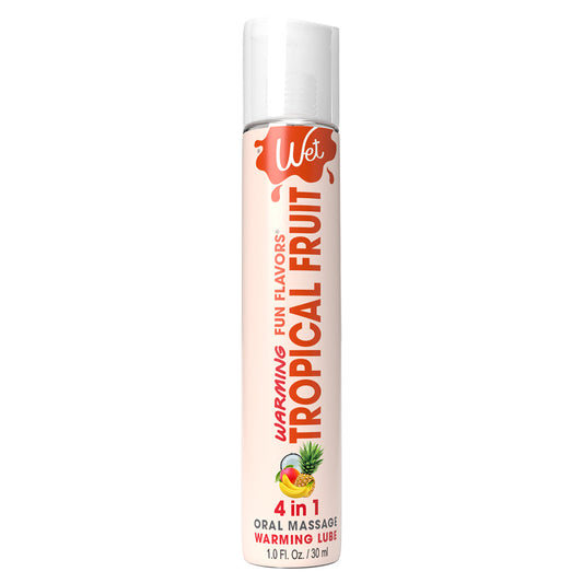 Wet Fun Flavors 4-in-1 Tropical Fruit Warming Lubricant 1 Fl. Oz. / 30 ml