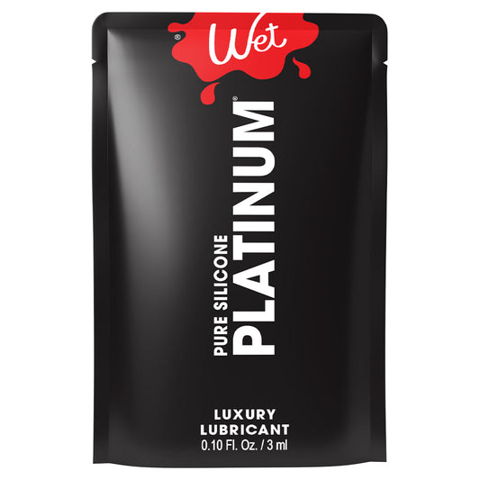 Wet Platinum Pure Silicone Luxury Lubricant 0.10 Fl. Oz. / 3 ml