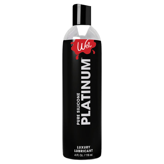 Wet Platinum Pure Silicone Luxury Lubricant 4 Fl. Oz. / 118 ml