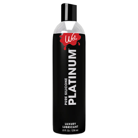 Wet Platinum Pure Silicone Luxury Lubricant 8 Fl. Oz. / 236 ml