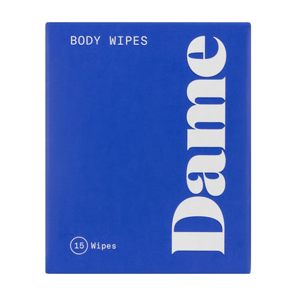 Dame Body Wipes Sachets 15 Count