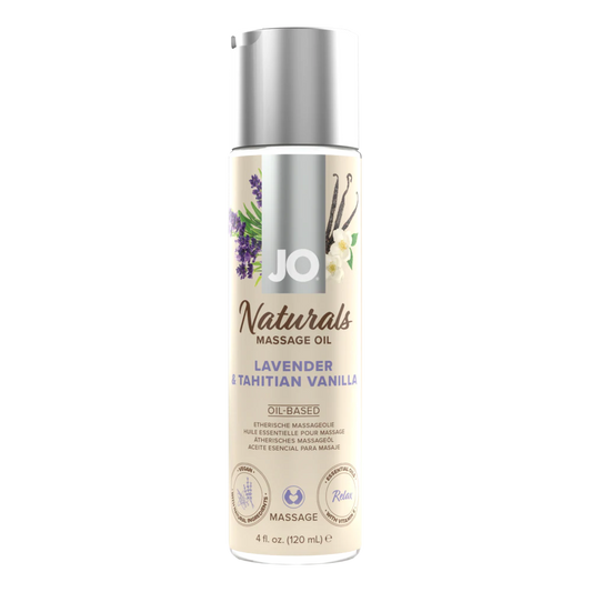 System JO Naturals Massage Oil Lavender & Tahitian Vanilla