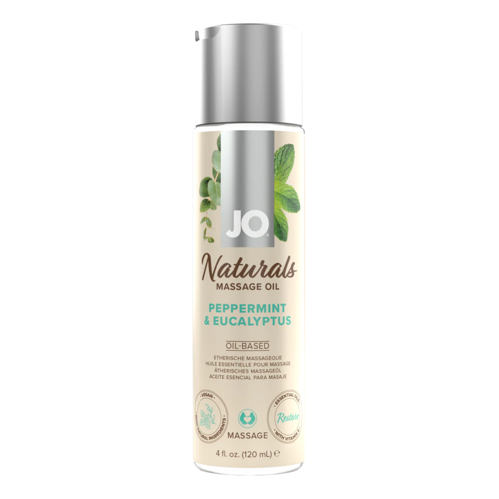 System JO Naturals Peppermint & Eucalyptus Massage Oil