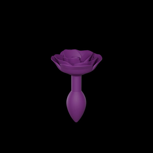Love To Love Open Roses Anal Plug Small - Purple rain