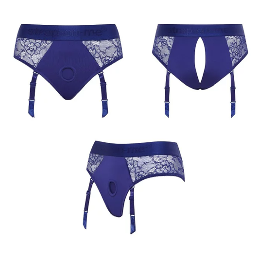 Strap on me! HARNESS LINGERIE DIVA - XL - NIGHT BLUE