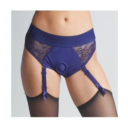 Strap on me! HARNESS LINGERIE DIVA - L - NIGHT BLUE