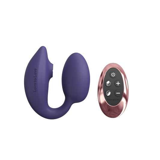 Love To Love WonderLover Clitoral and G-Spot Vibrator - Midnight Indigo