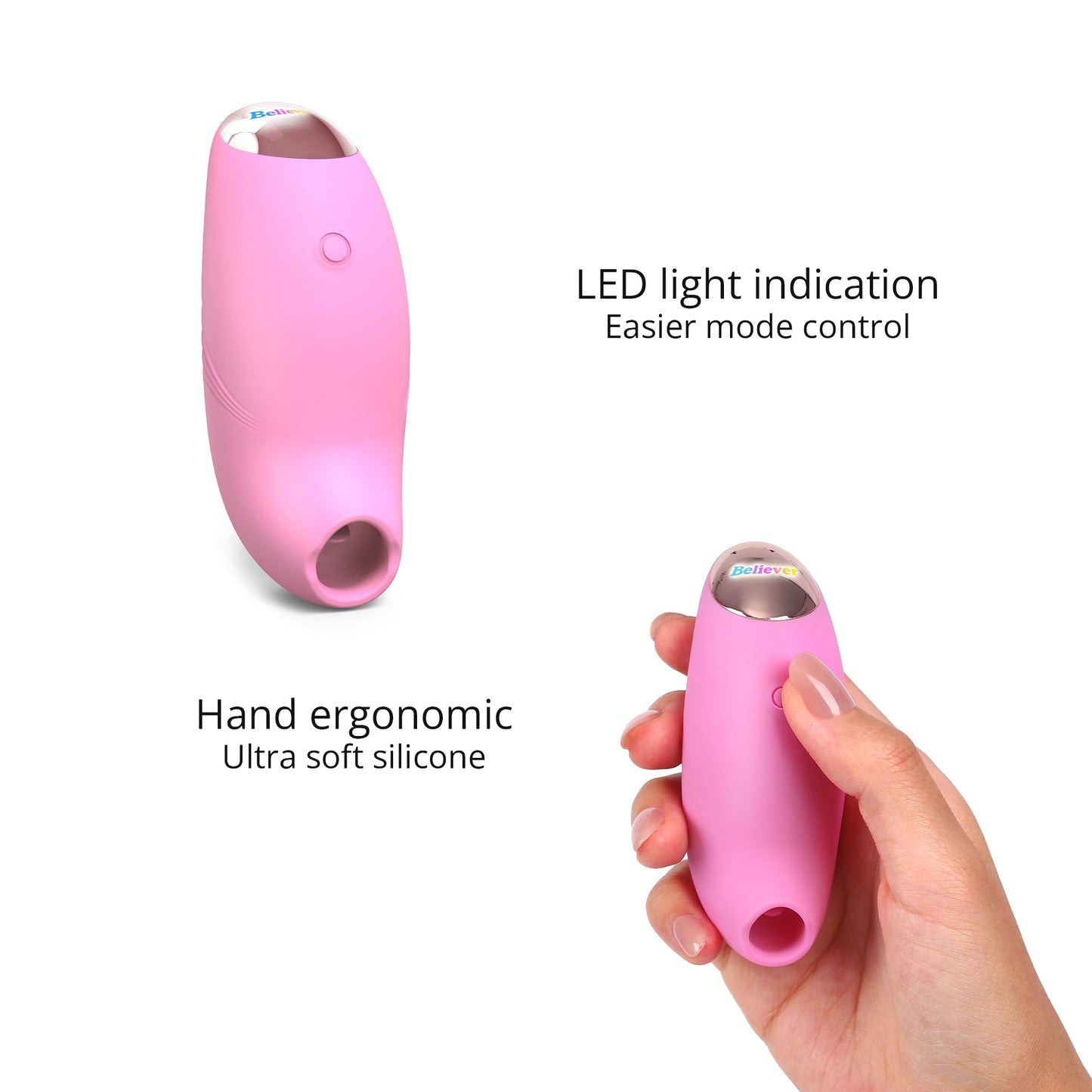 Love To Love Believer Clitoral Stimulator -  Pink Passion