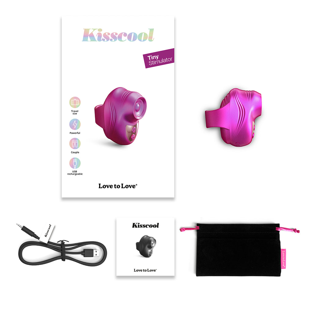 Love to Love Kisscool Tiny Stimulator -Berry
