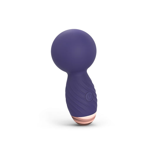 Love to Love Itsy Bitsy Mini Wand Vibrator - Midnight Indigo