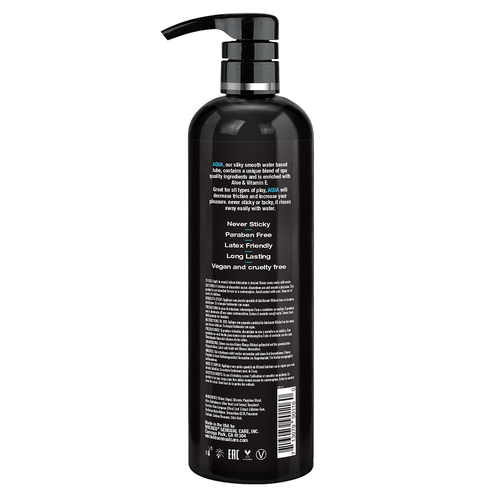 Wicked Aqua Water Based Lubricant 16oz