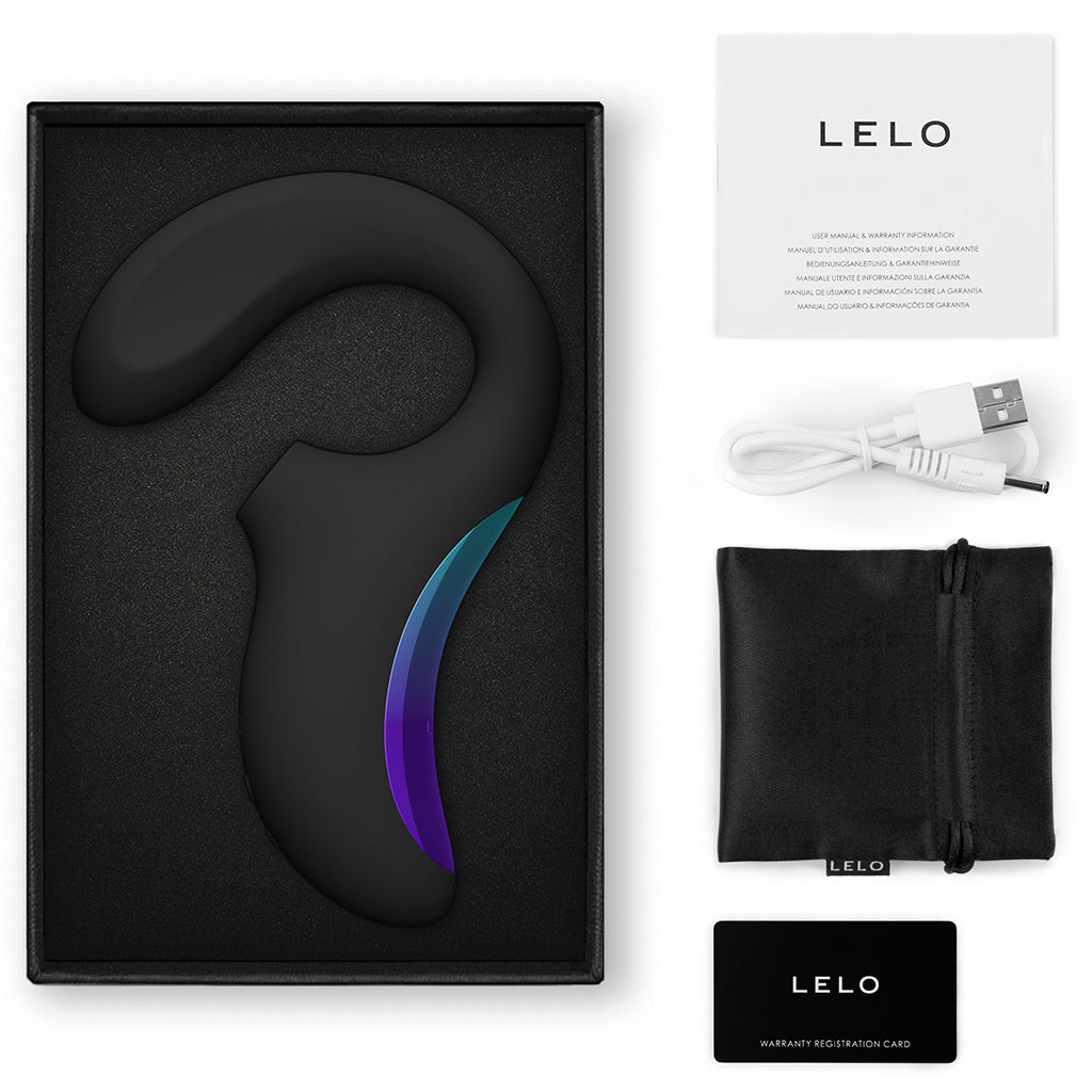 Lelo Enigma Wave Dual Stimulation Sonic Massager -  Black
