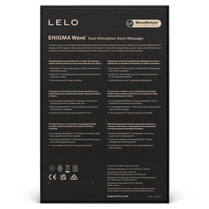 Lelo Enigma Wave Dual Stimulation Sonic Massager - Cyber Purple
