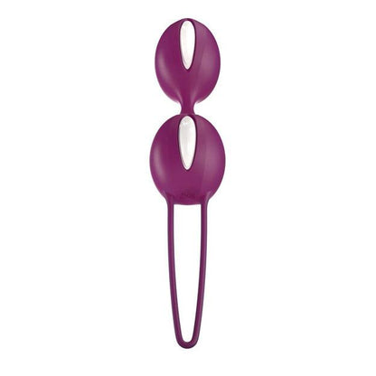 Fun Factory Smartballs Duo Kegel Balls - White/India Red
