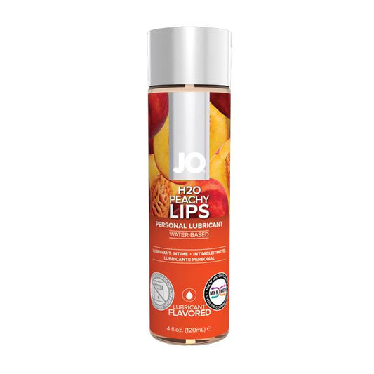 System JO H2O Peachy Lips Flavored Lubricant 4oz