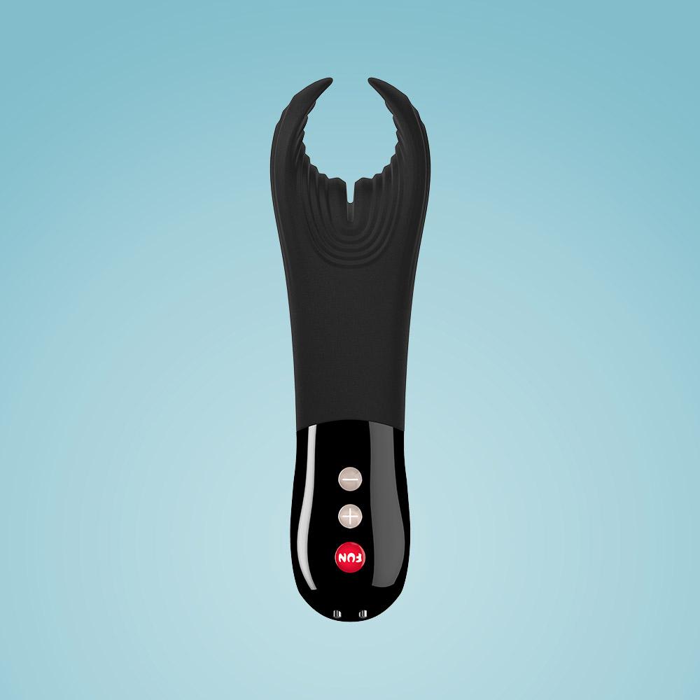 Fun Factory Manta Vibrating Stroker for Men Moss Green