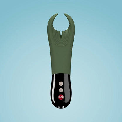 Fun Factory Manta Vibrating Stroker for Men Moss Green
