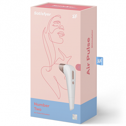 Satisfyer Number Two Elegant Air Pulse Stimulator - light gold white