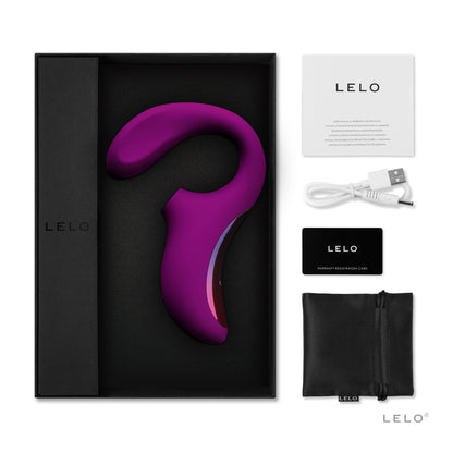 Lelo Enigma Dual Stimulation Sonic Massager -  Deep Rose