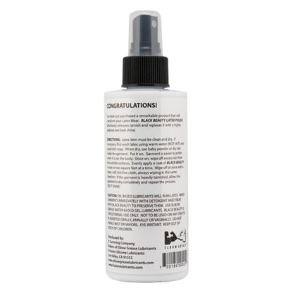 Elbow Grease Black Beauty Latex Polish 7oz
