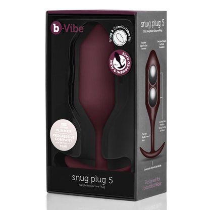 B-Vibe SNUG PLUG 5 DARK | RED