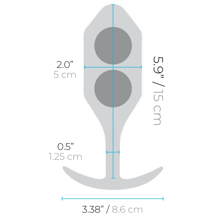 B-Vibe SNUG PLUG 5 | BLUE