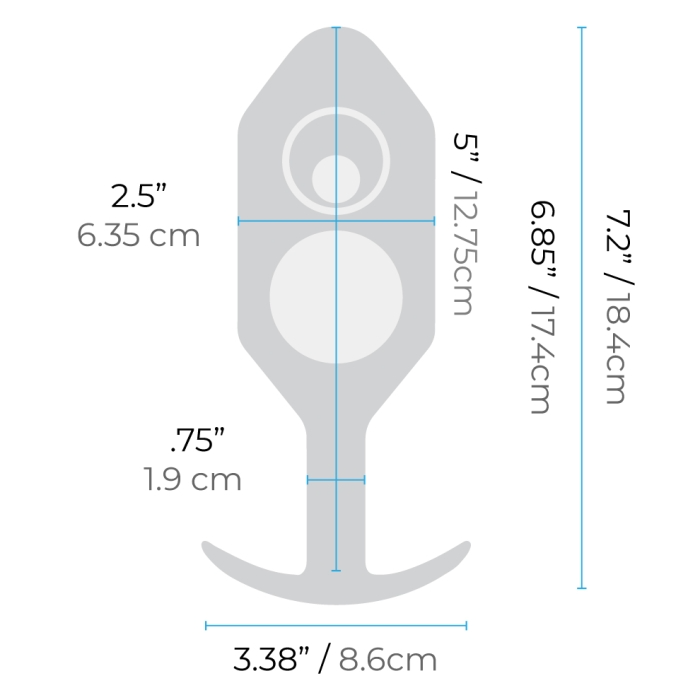 B-Vibe SNUG PLUG 7 | BLACK