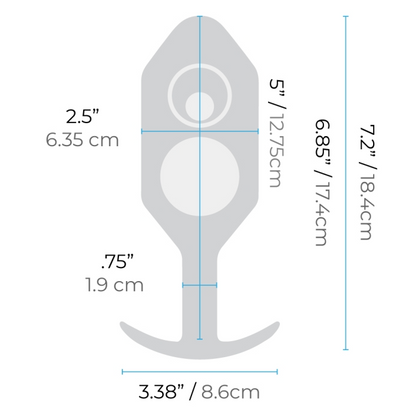 B-Vibe SNUG PLUG 7 | BLACK