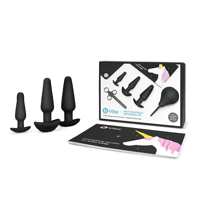 b-Vibe Anal Training Kit & Education Set | BLACK
