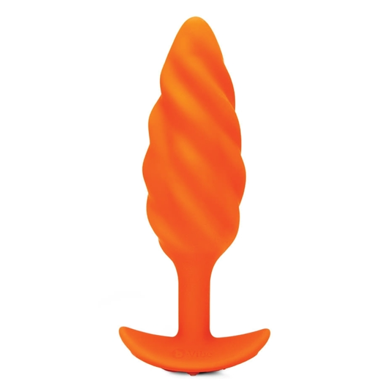 b-Vibe SWIRL TEXTURE PLUG | ORANGE