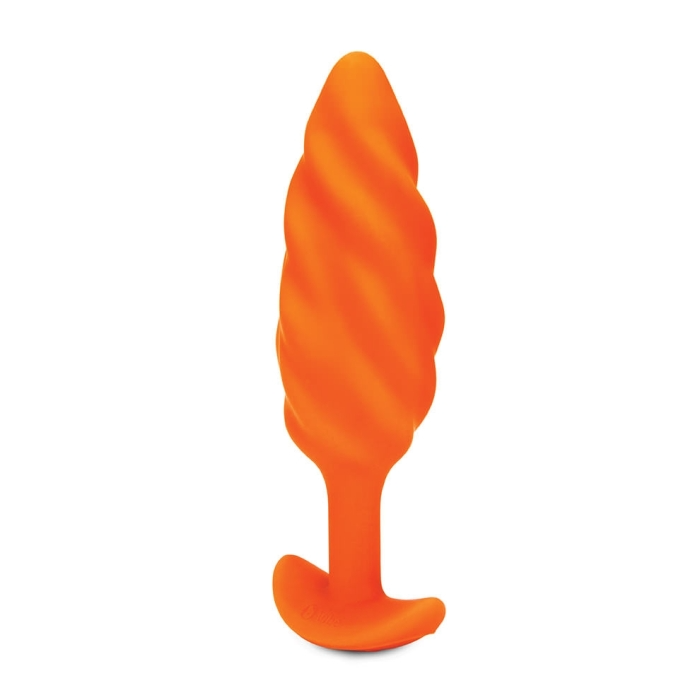 b-Vibe SWIRL TEXTURE PLUG | ORANGE