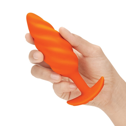 b-Vibe SWIRL TEXTURE PLUG | ORANGE
