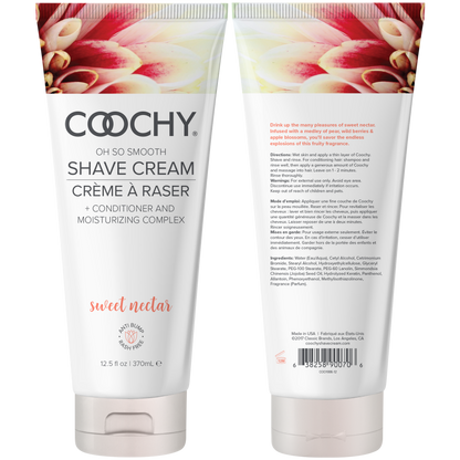 Coochy Cream Sweet Nectar Shave Cream 12.5 oz