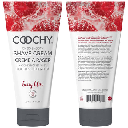 COOCHY Oh So Smooth Shave Cream Berry Bliss .5oz | 15mL