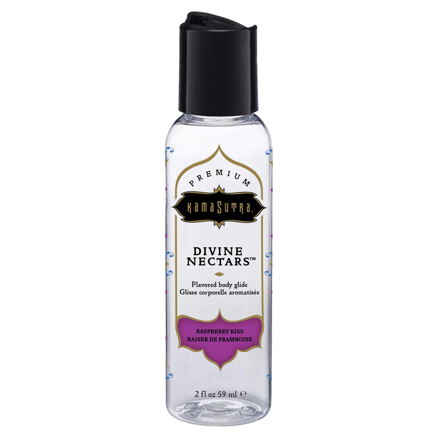 Kama Sutra Divine Nectars Flavored Body Glide Raspberry Kiss 2 fl oz