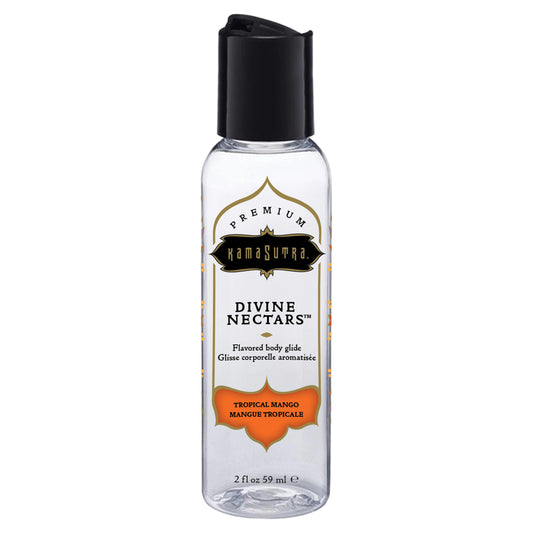 Kama Sutra Divine Nectars Flavored Body Glide Tropical Mango 2 fl oz