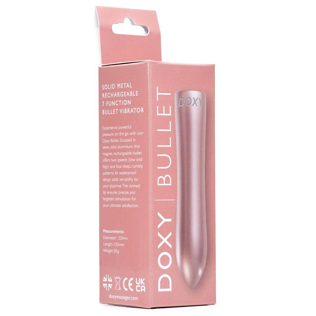 Doxy Rechargeable Bullet Vibrator - Rose Gold