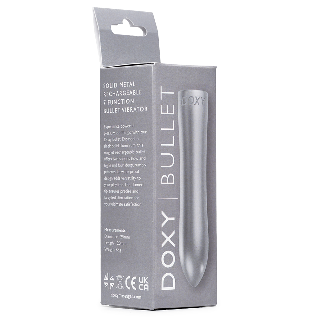 Doxy Rechargeable Bullet Vibrator - Silver
