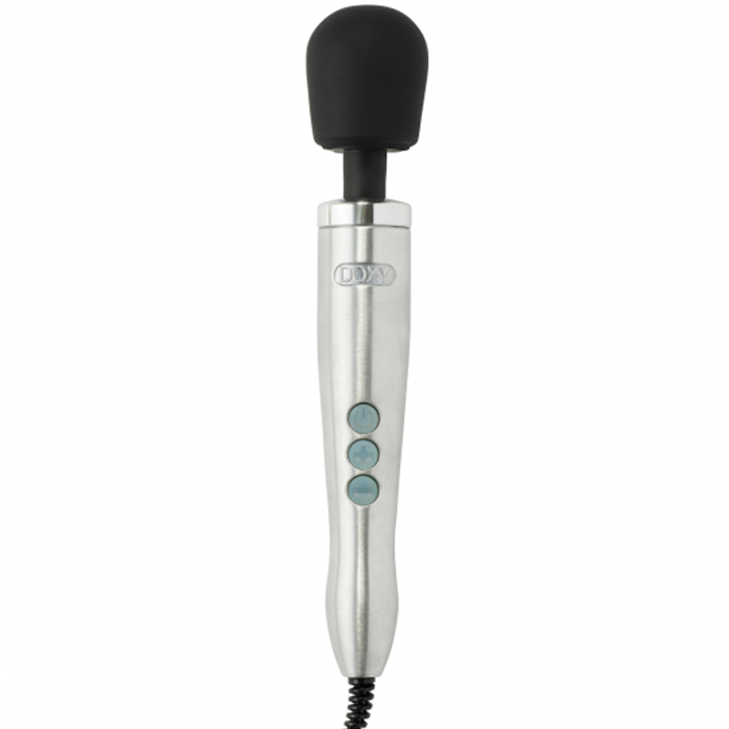 Doxy Die Cast Wand Massager - Brushed Metal