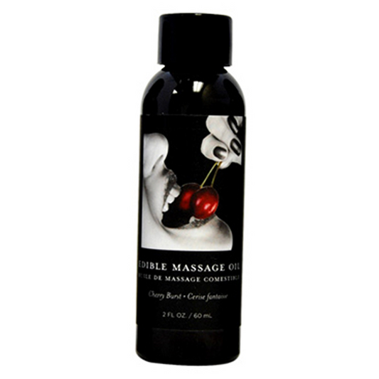 Earthly Body Cherry Edible Massage Oil 2 fl oz / 60 ml
