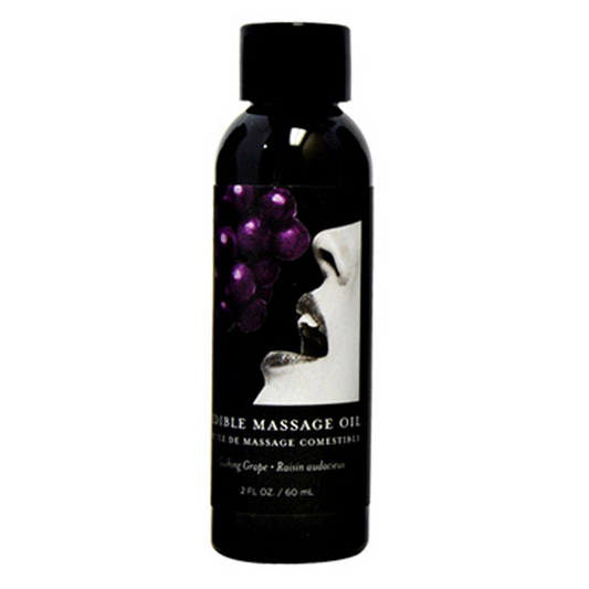 Earthly Body Grape Edible Massage Oil 2 fl oz / 60 ml