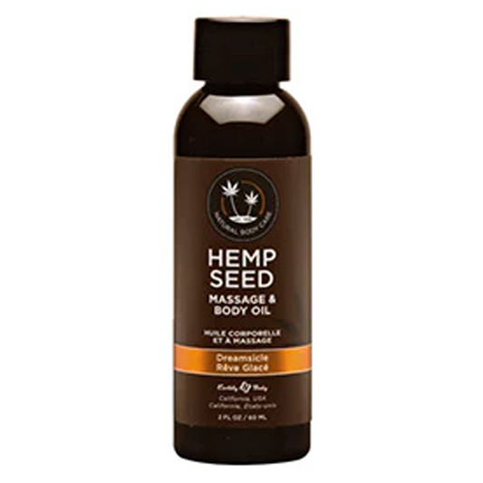 Earthly Body Hemp Seed Massage Oil Dreamsicle 2oz